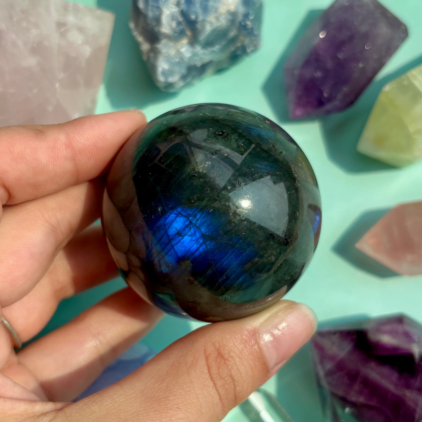 LABRADORITE SPHERES