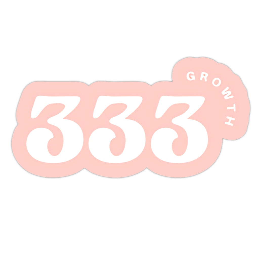 333 GROWTH STICKER 🌸