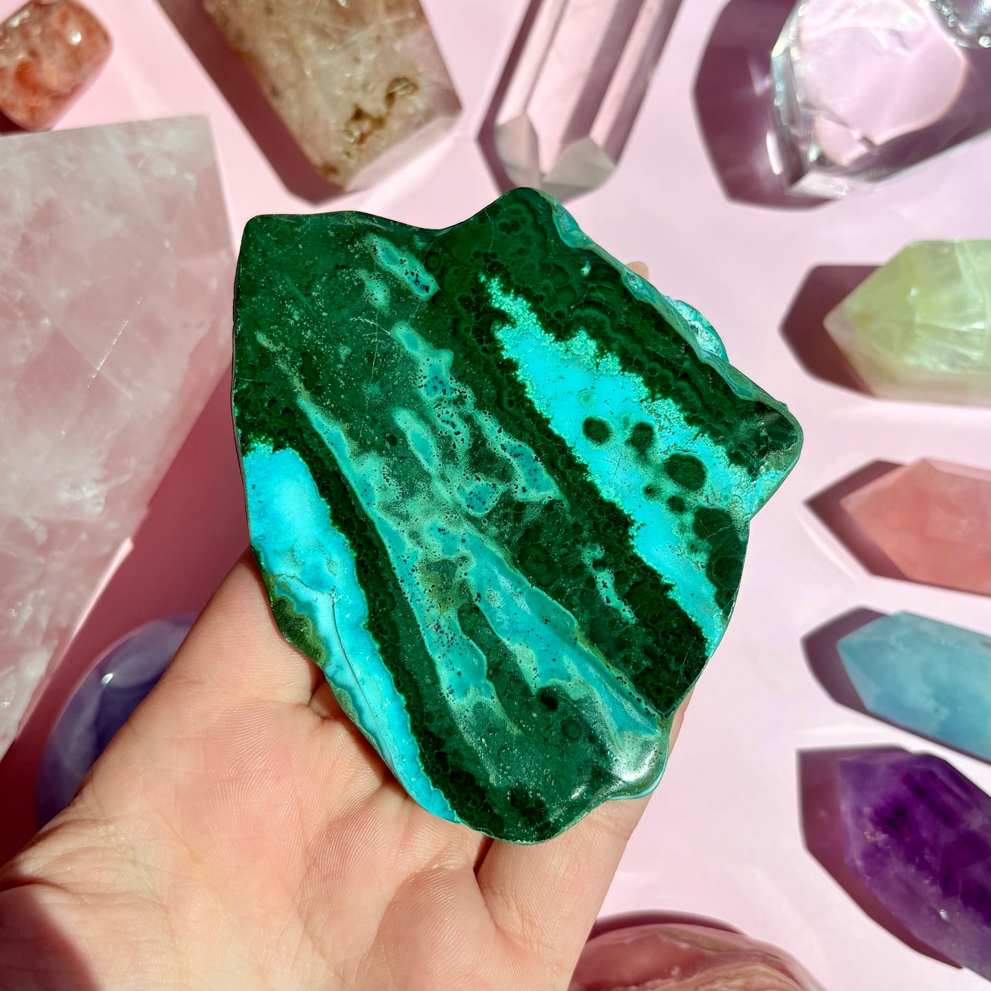CHRYSOCOLLA/MALACHITE FREEFORMS