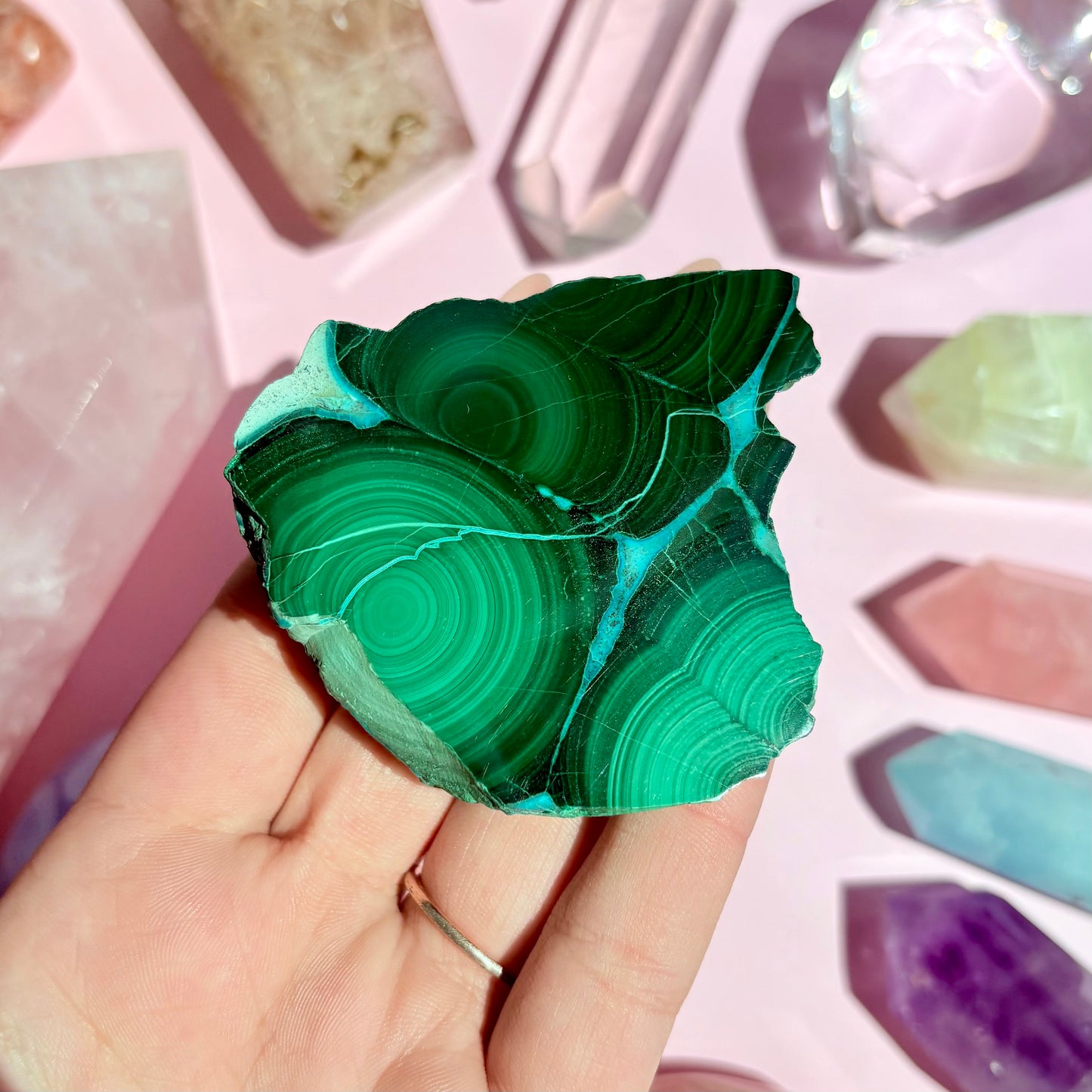 CHRYSOCOLLA/MALACHITE FREEFORMS