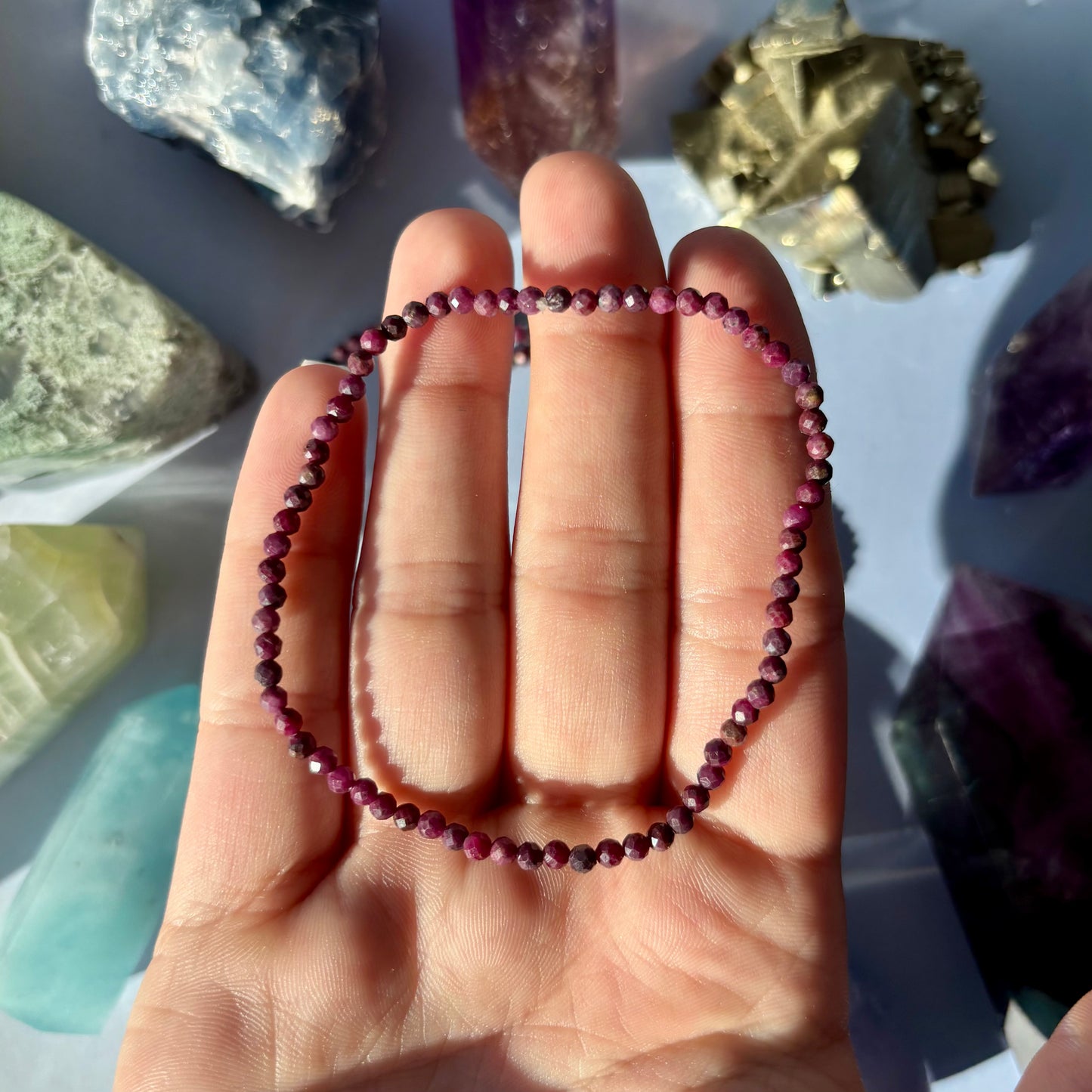 RUBY BRACELET - FACETED
