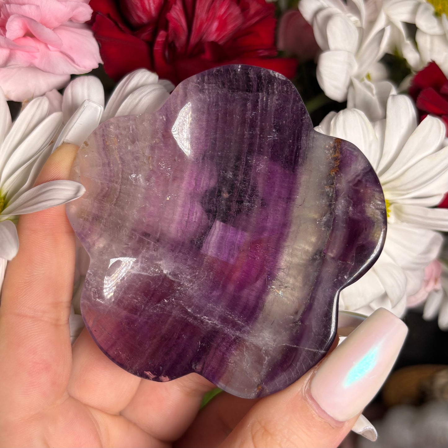 FLUORITE FLOWER BOWLS