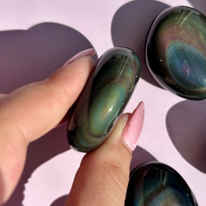 RAINBOW OBSIDIAN MINI PALMSTONES