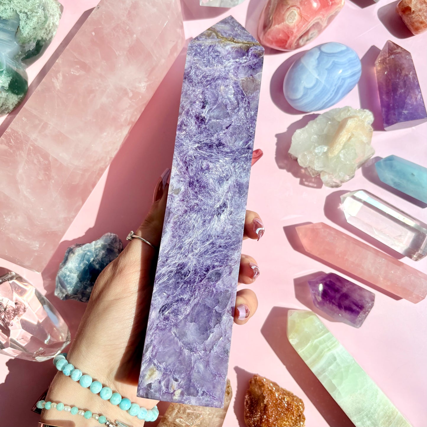 XL CHAROITE TOWER