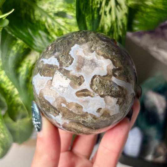 MOSS AGATE SPHERES