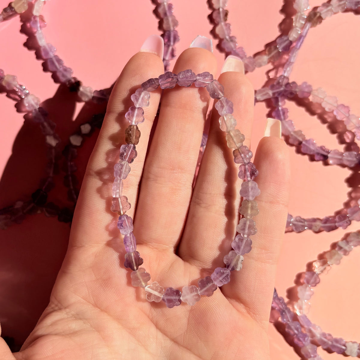 AMETHYST BRACELET - FLOWER