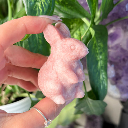 PINK OPAL BUNNY
