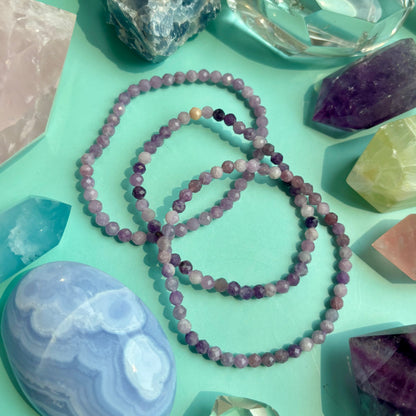 LEPIDOLITE BRACELET - FACETED