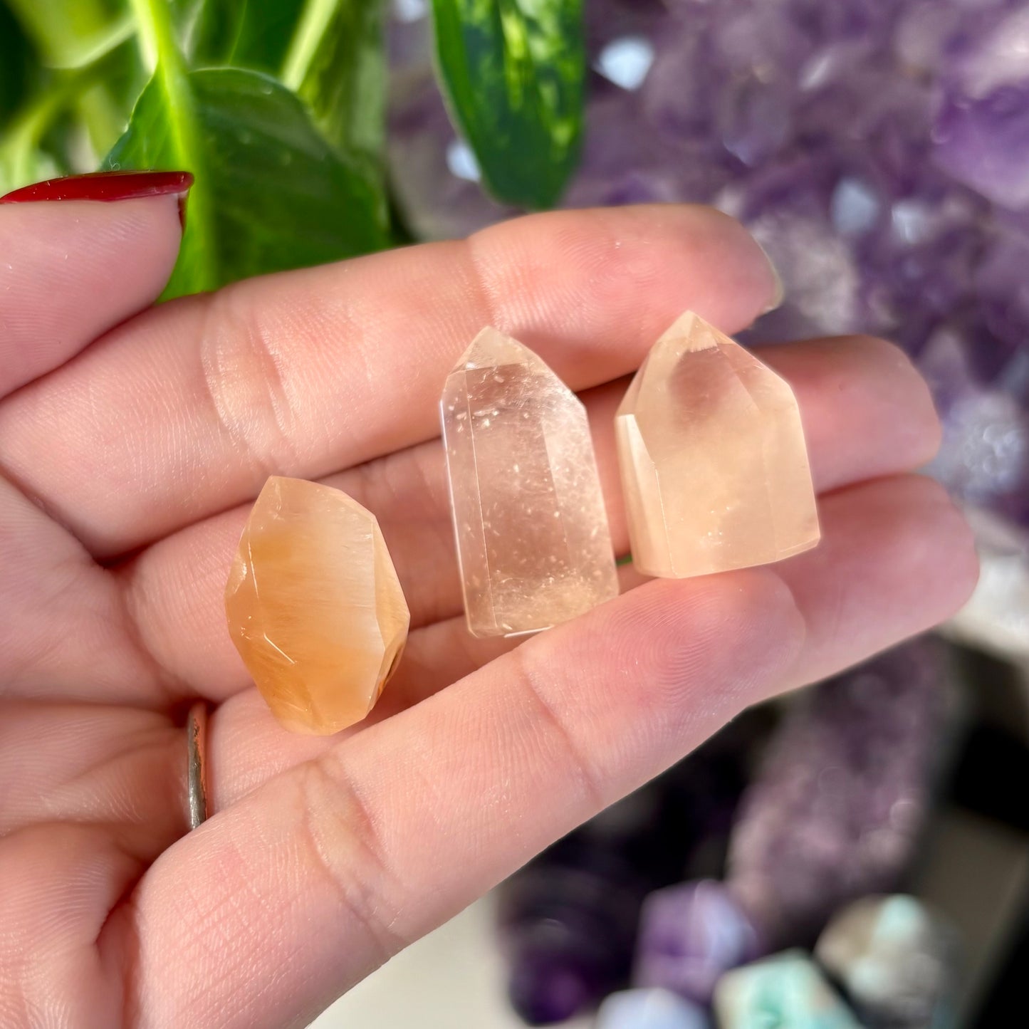 AMPHIBOLE QUARTZ TOWERS