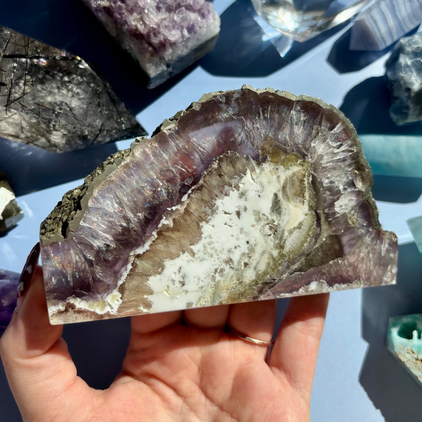 FLUORITE/PYRITE FREEFORMS