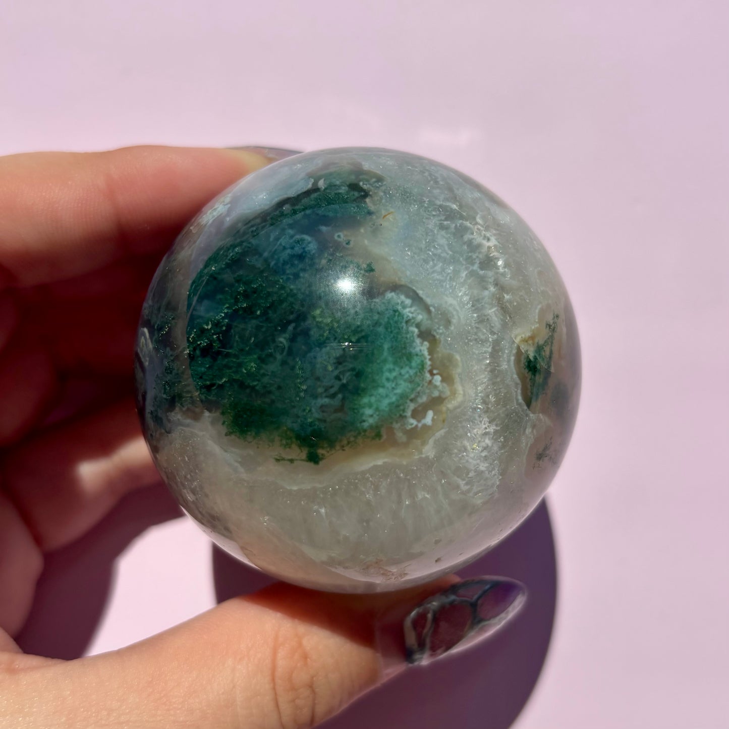 MOSS AGATE SPHERES