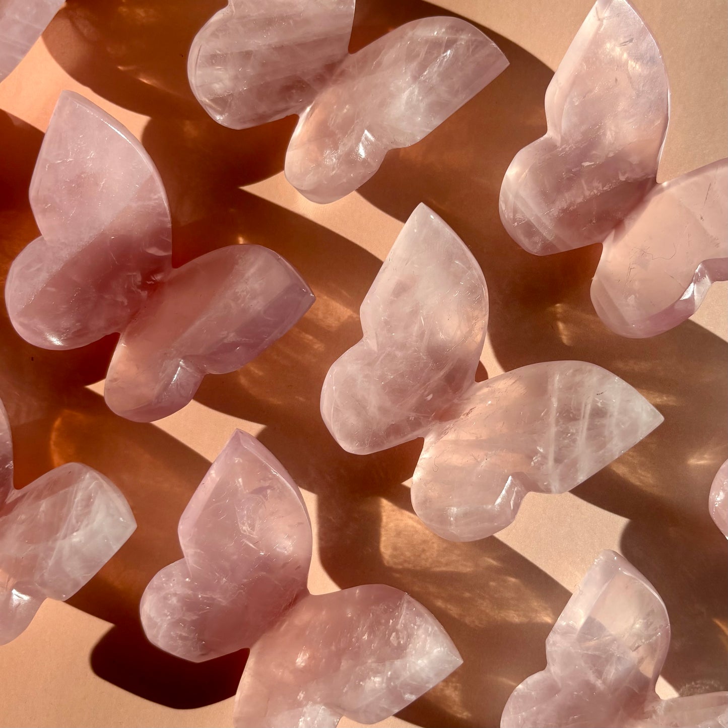 ROSE QUARTZ BUTTERFLY