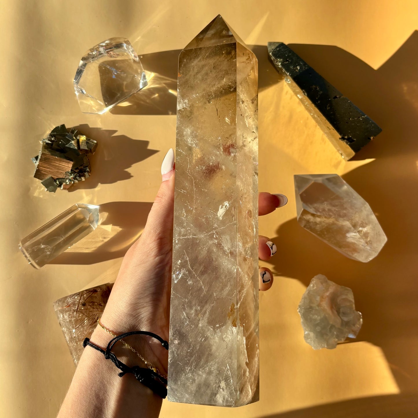XL SMOKY QUARTZ TOWERS