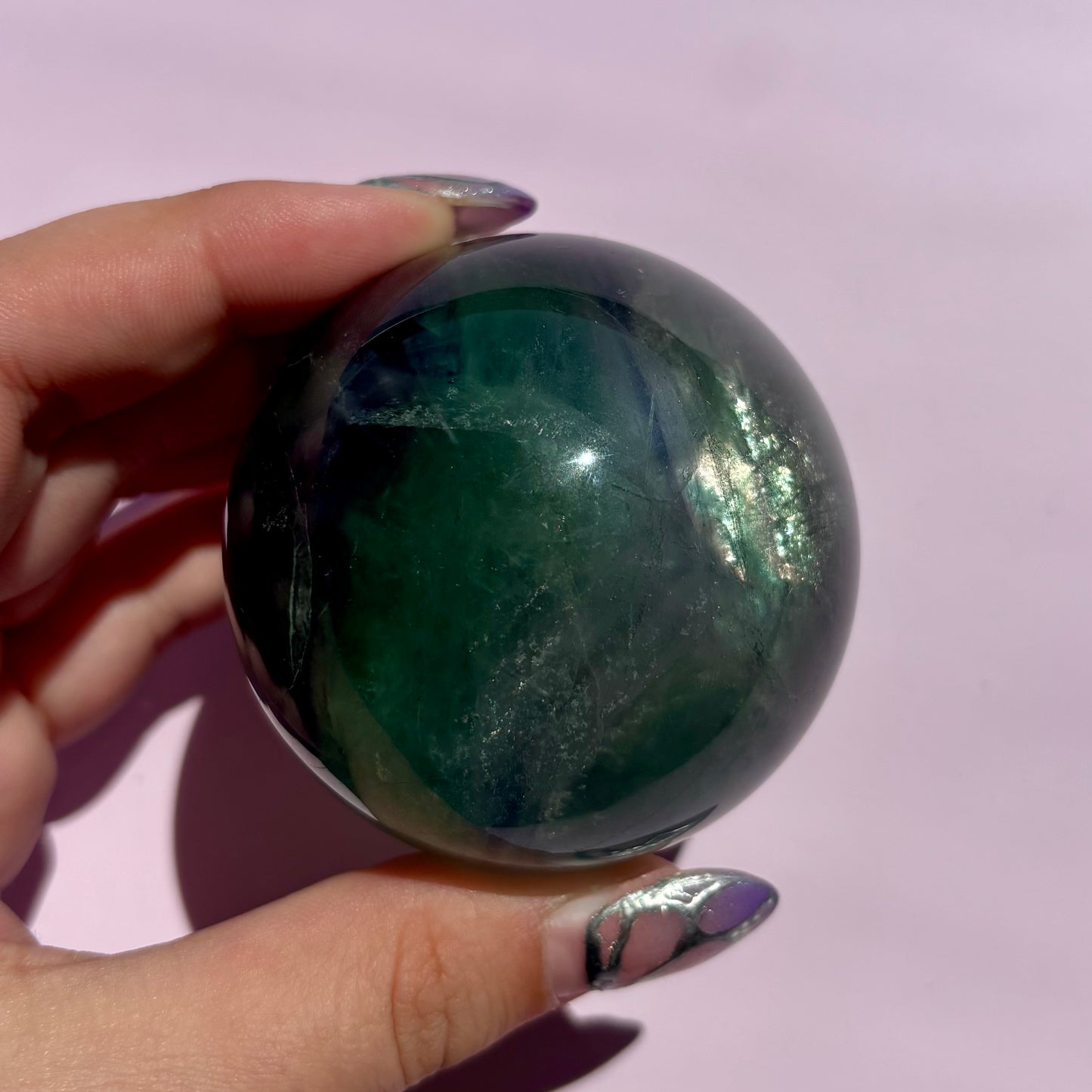 BLUE FLUORITE SPHERES