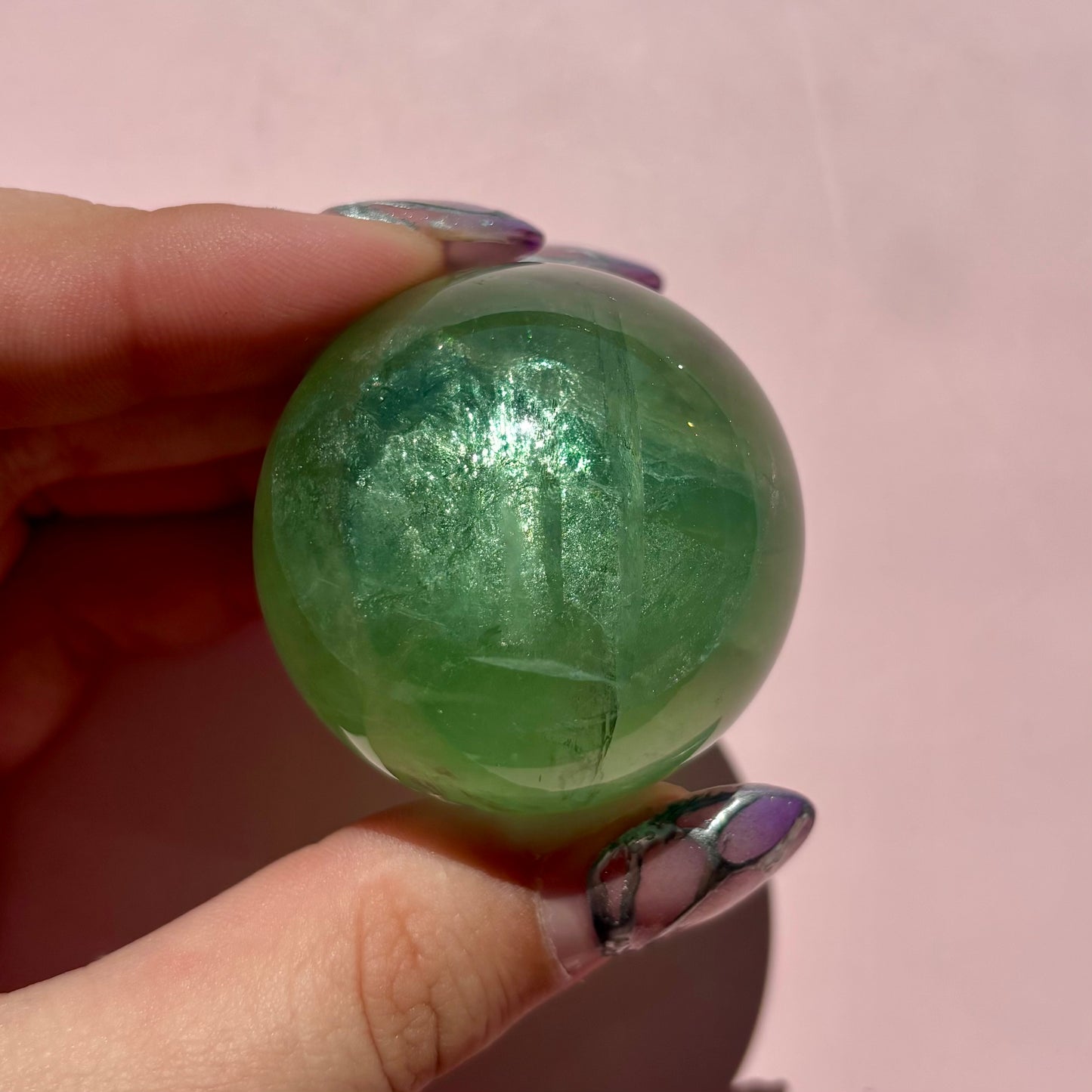 GEMMY GREEN FLUORITE SPHERES