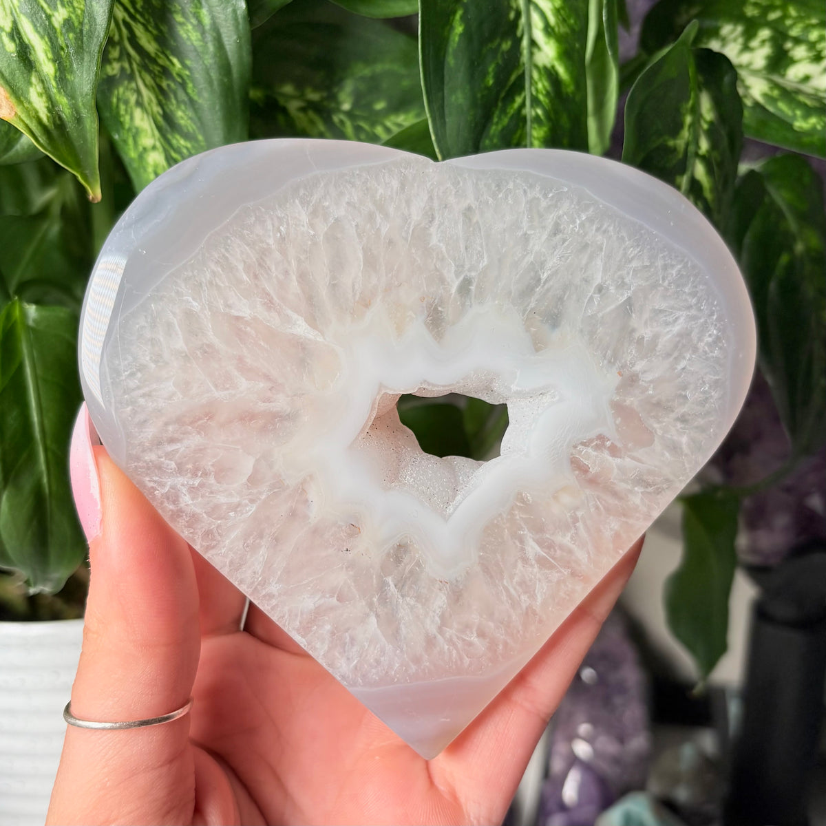AGATE DRUZY HEARTS