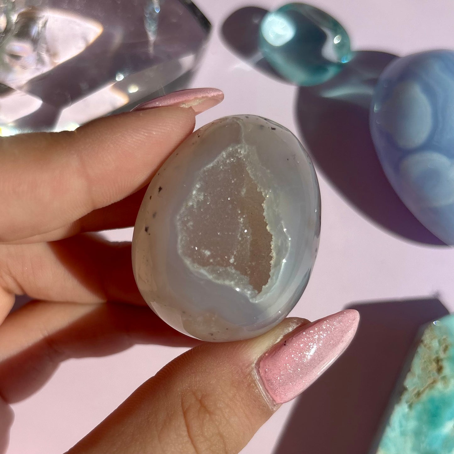 AGATE DRUZY EGGS