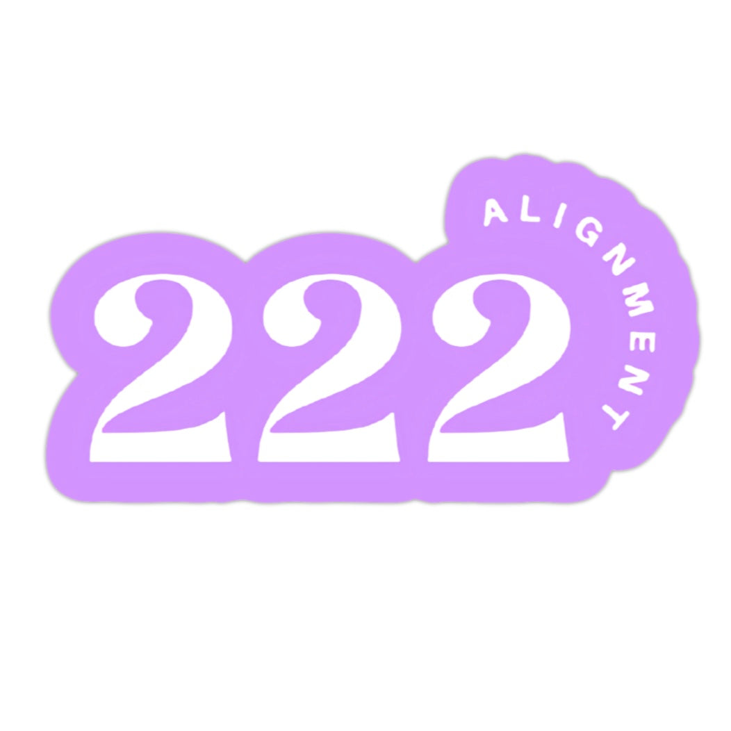 222 ALIGNMENT STICKER🔮