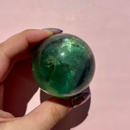 GEMMY GREEN FLUORITE SPHERES