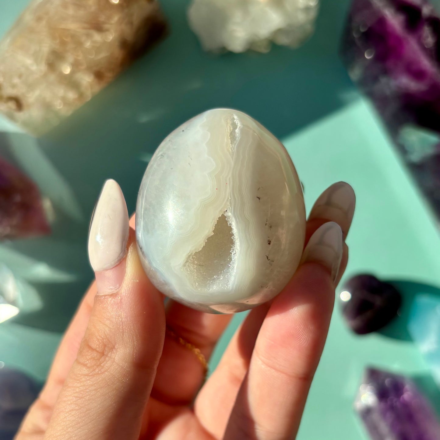 AGATE DRUZY EGGS