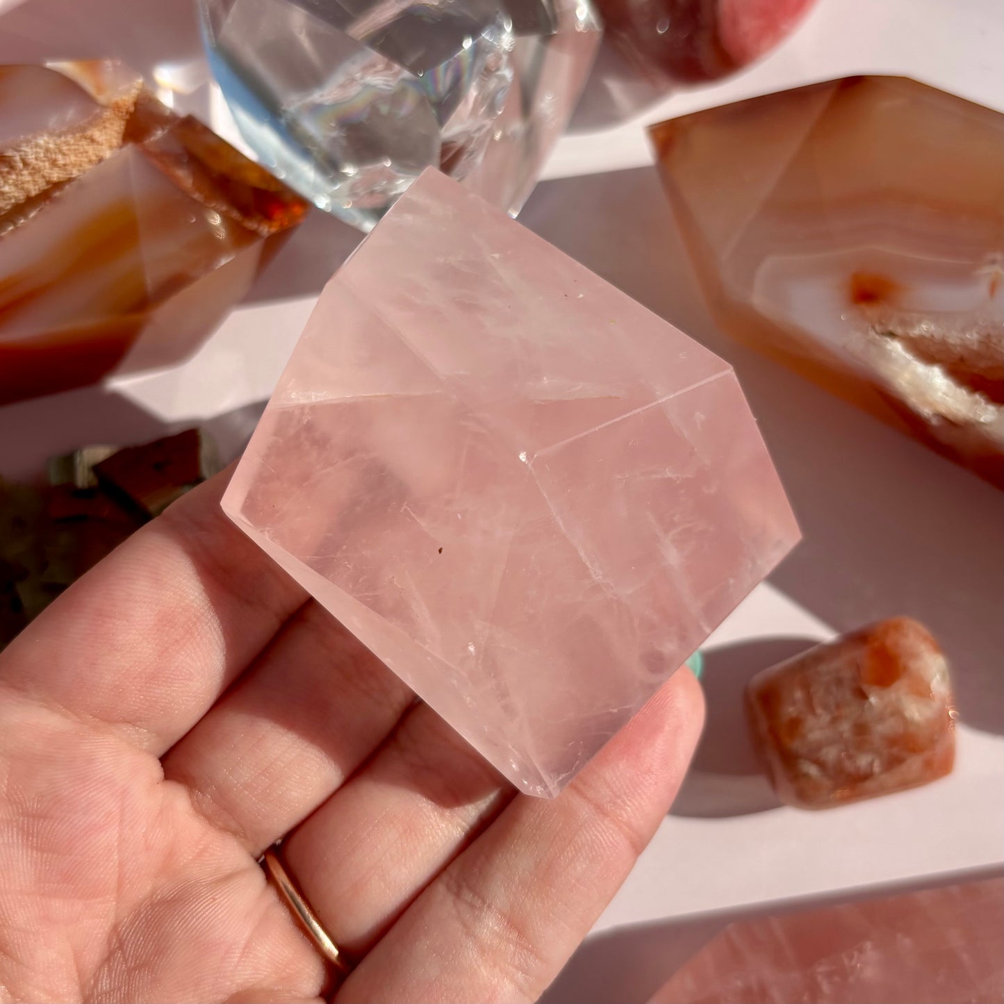ROSE QUARTZ FREEFORMS