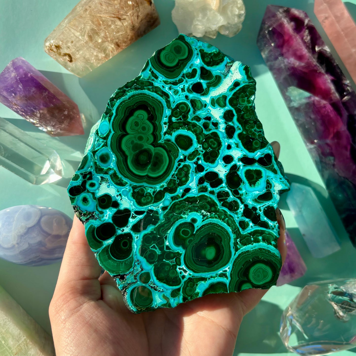 CHRYSOCOLLA/MALACHITE SLABS