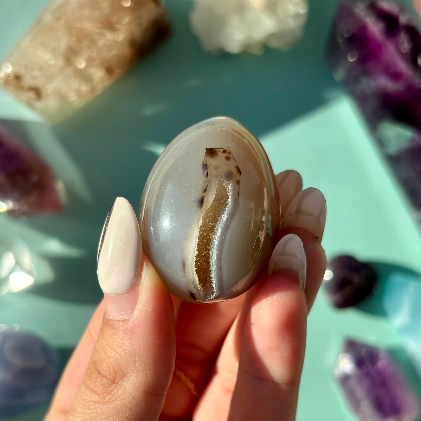 AGATE DRUZY EGGS