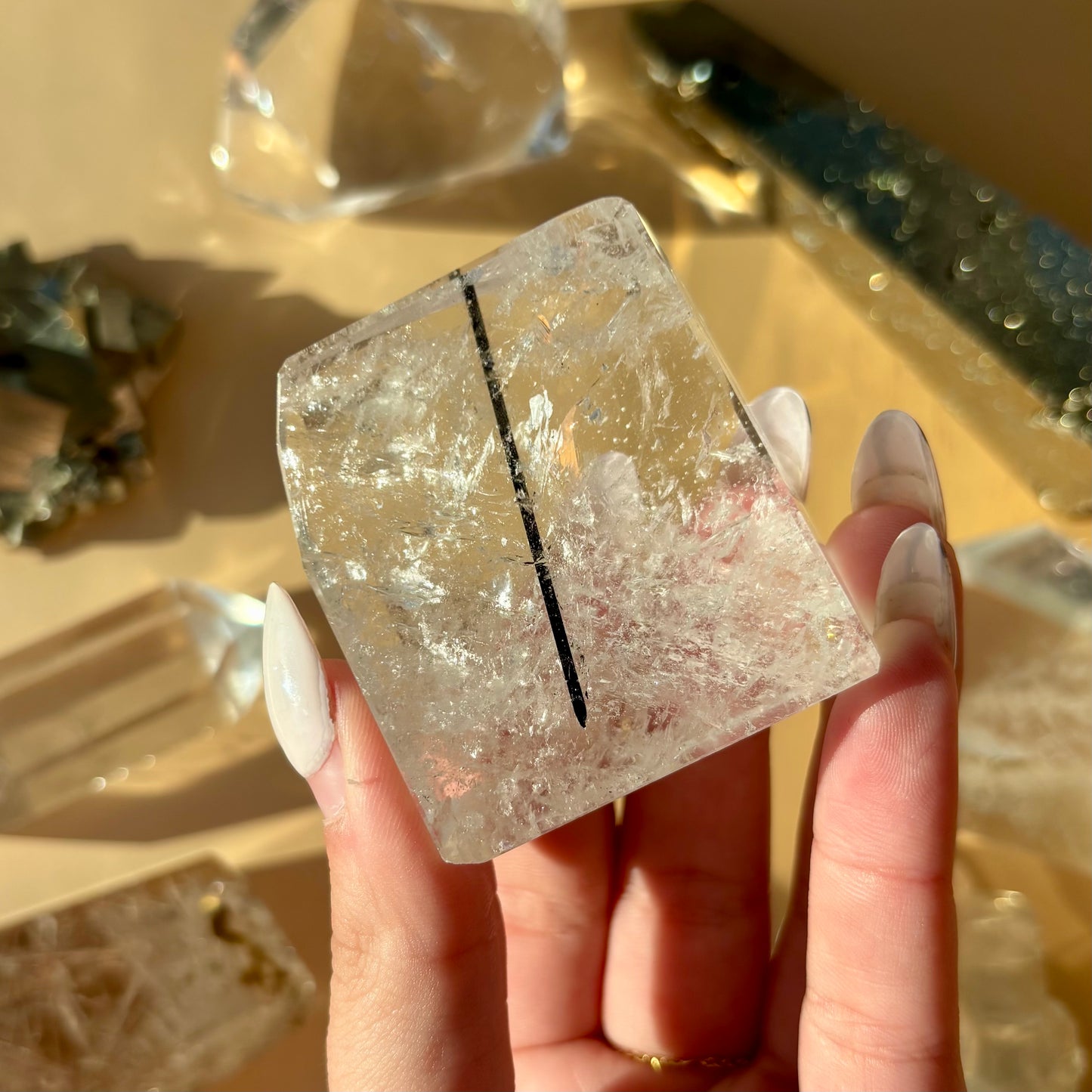 TOURMALATED QUARTZ FREEFORMS