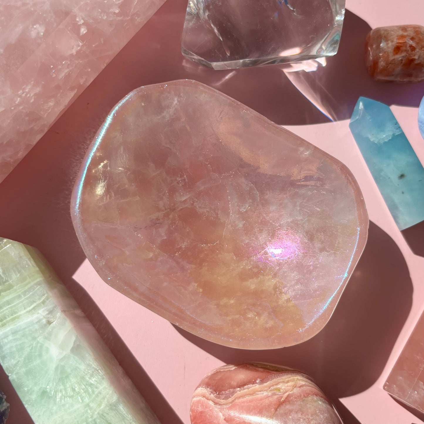 AURA ROSE QUARTZ BOWLS