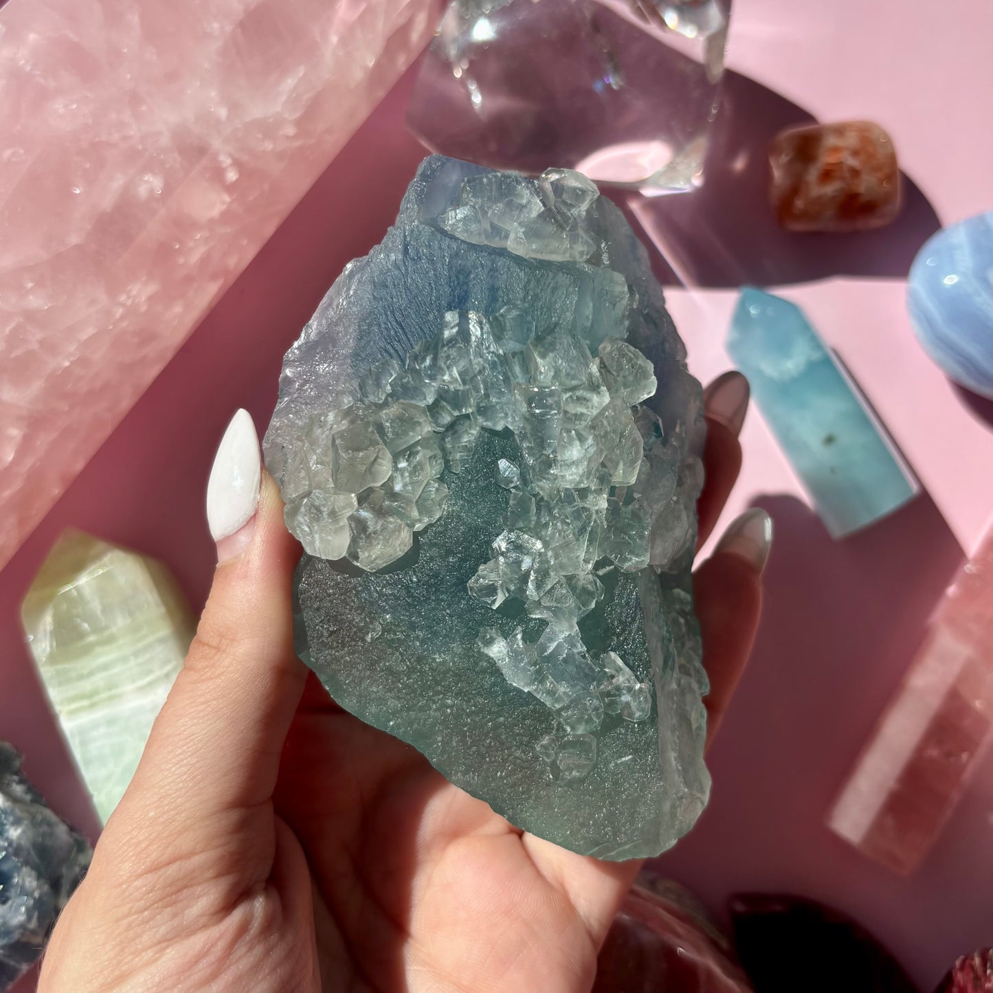 BLUE FLUORITE SPECIMENS