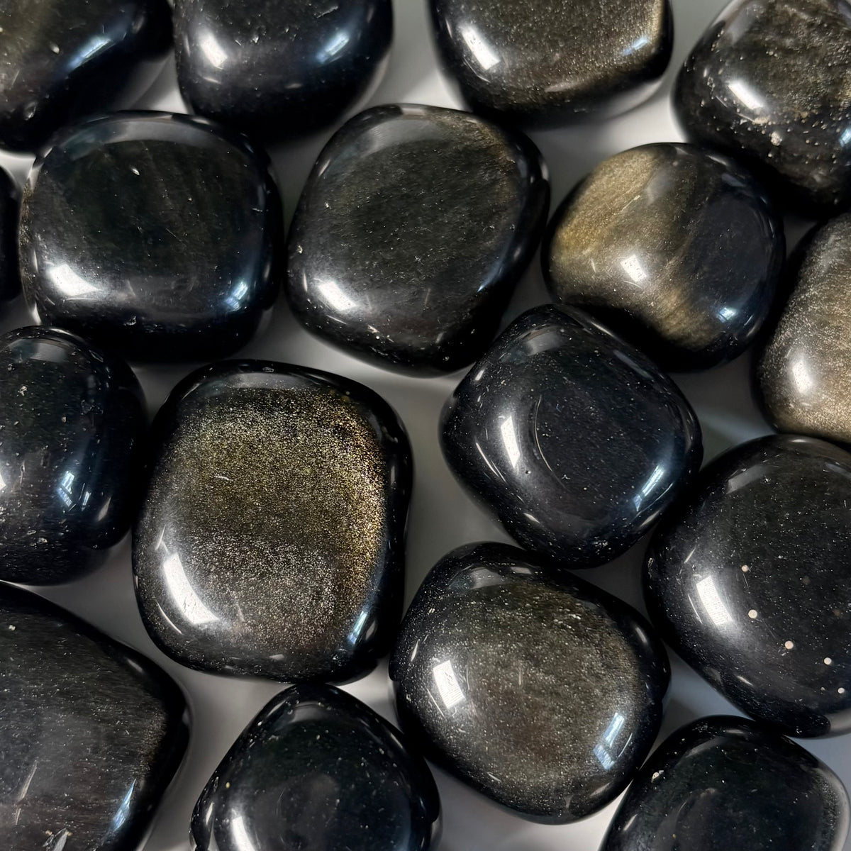 GOLD SHEEN OBSIDIAN TUMBLE