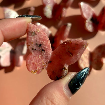 RHODOCHROSITE BUTTERFLY - SMALL