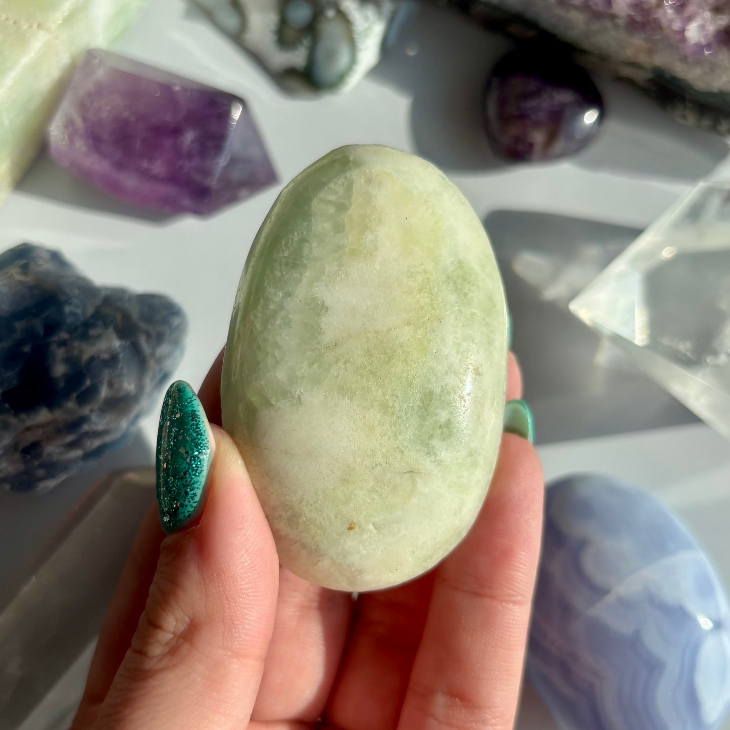 PISTACHIO CALCITE PALMSTONE
