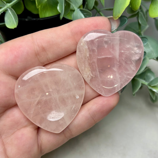 ROSE QUARTZ HEART WORRYSTONE