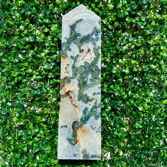 XL MOSS AGATE TOWER - 470