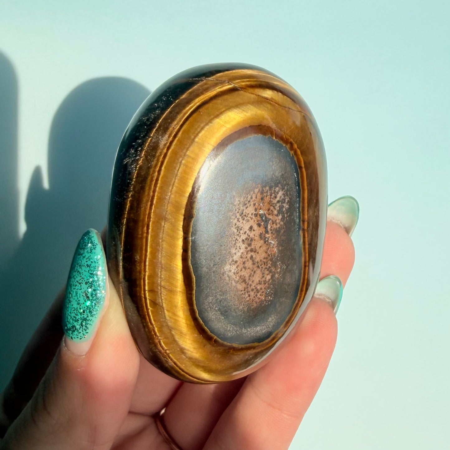 TIGERS EYE PALMSTONE