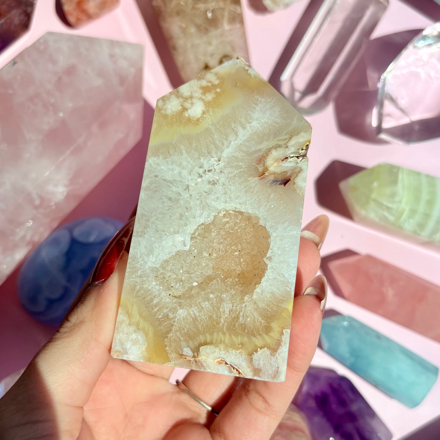 FLOWER AGATE TOWERS