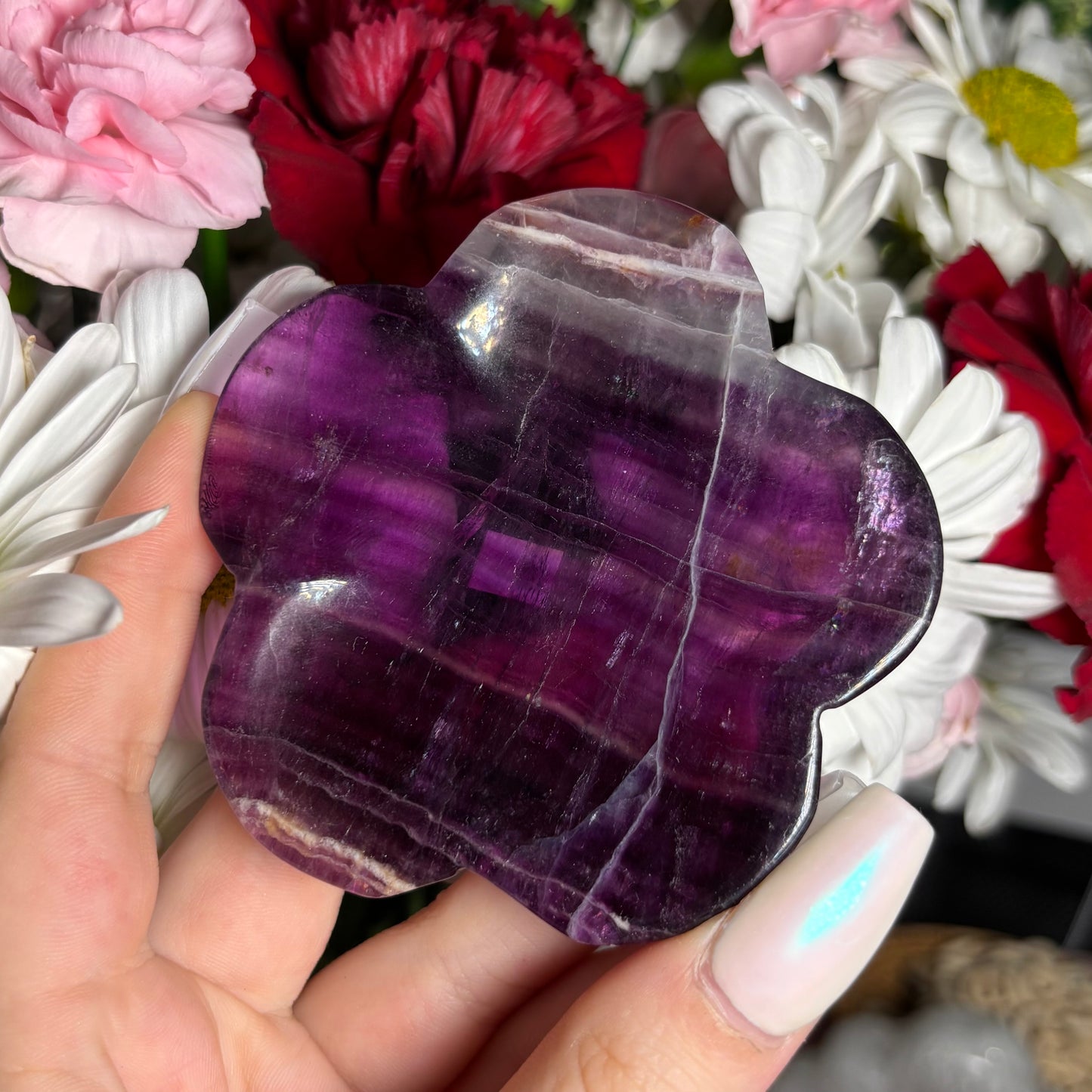 FLUORITE FLOWER BOWLS