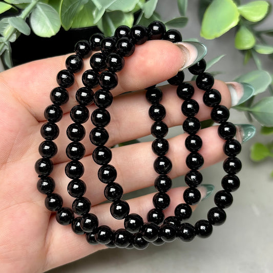 BLACK TOURMALINE BRACELET (6MM)