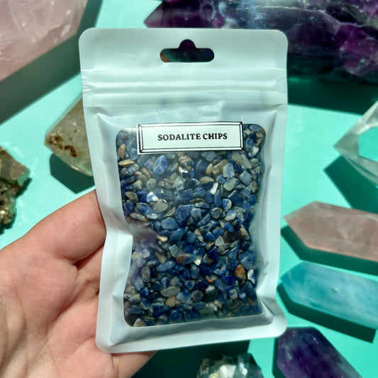 SODALITE CHIPS - (100g)