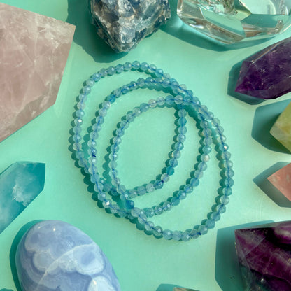 AQUAMARINE BRACELET - FACETED