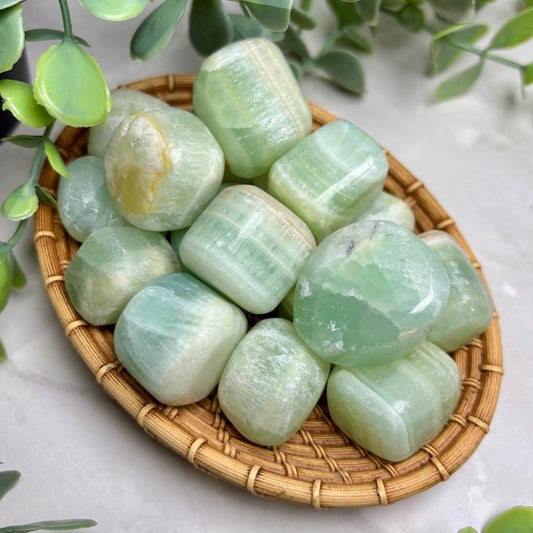 PISTACHIO CALCITE TUMBLE