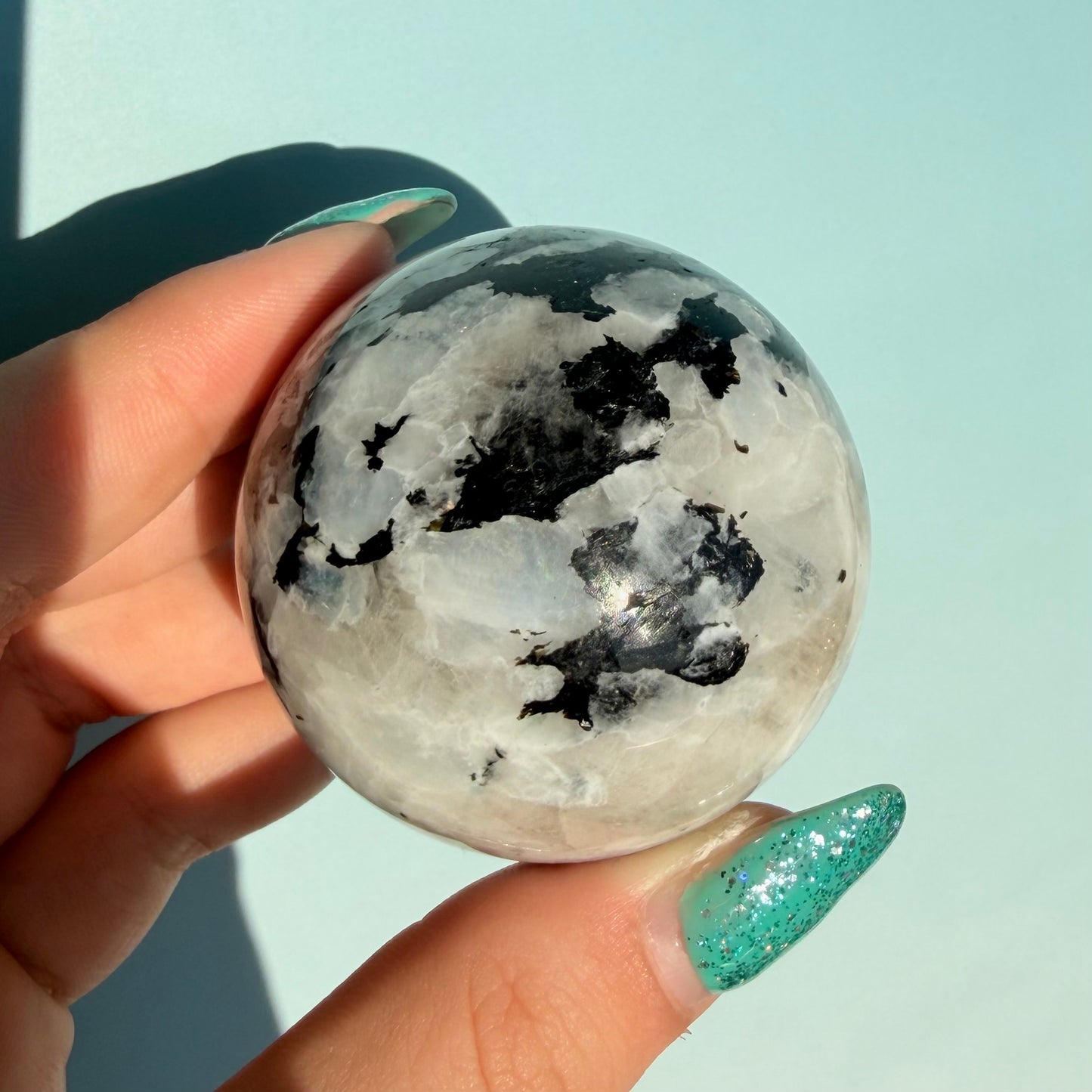 RAINBOW MOONSTONE SPHERES