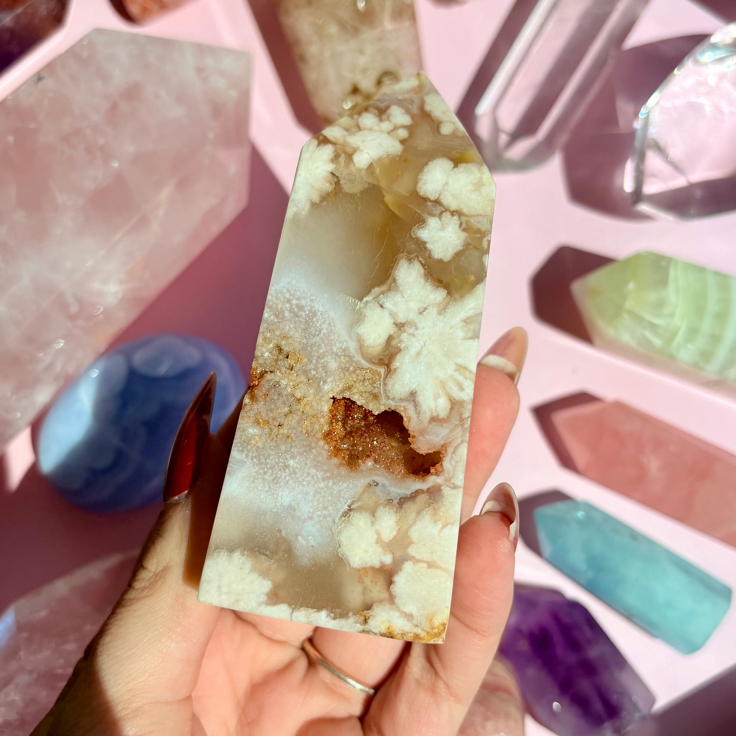 FLOWER AGATE TOWERS
