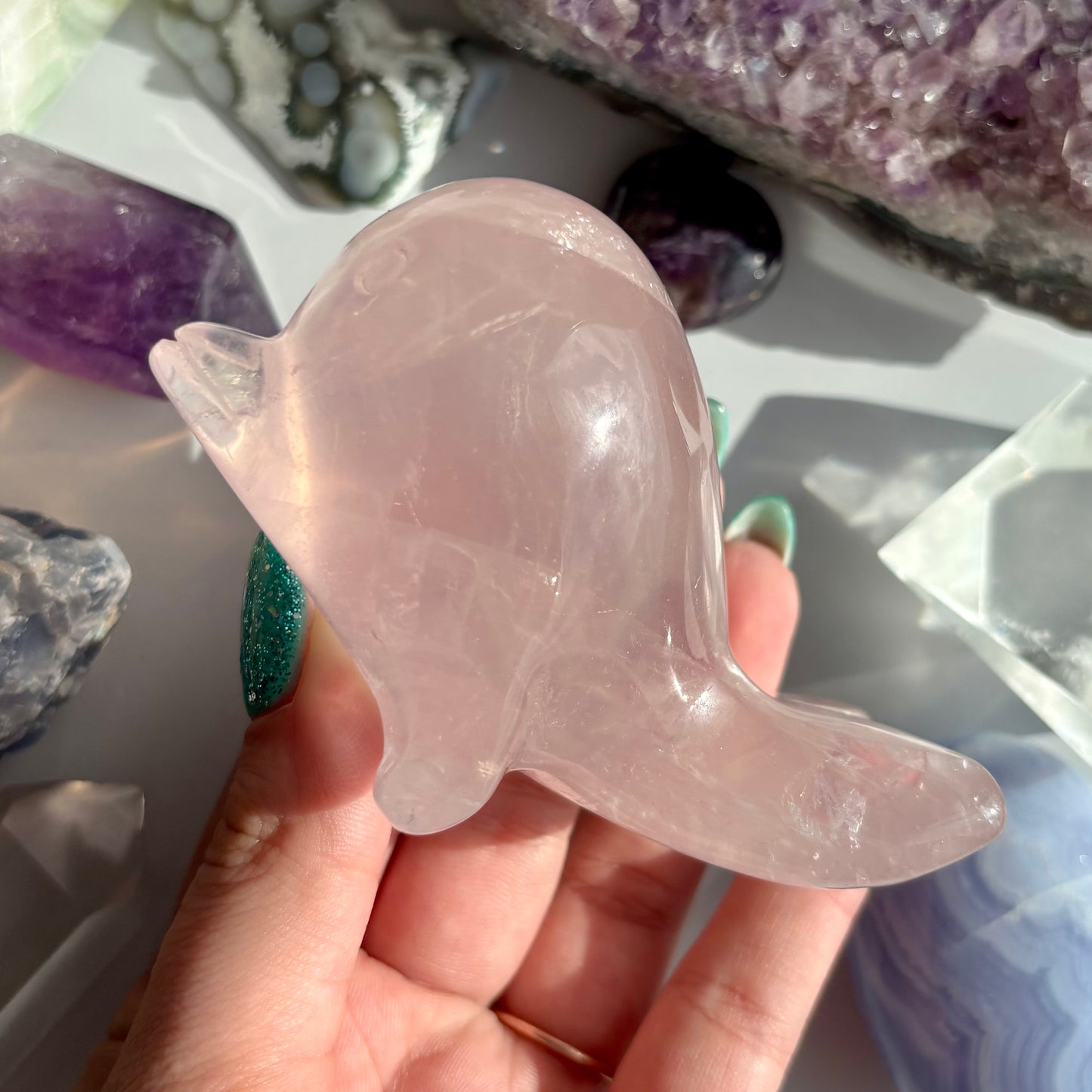 ROSE QUARTZ DOLPHIN