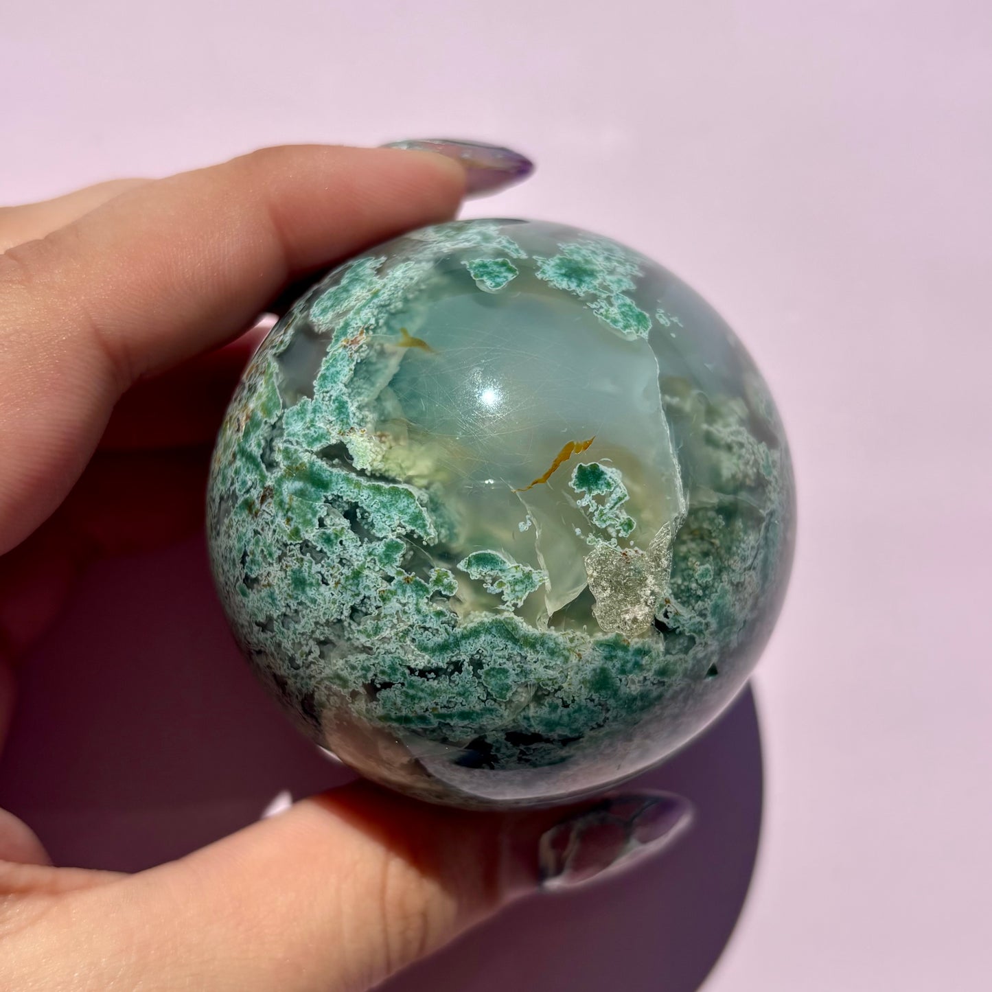 MOSS AGATE SPHERES