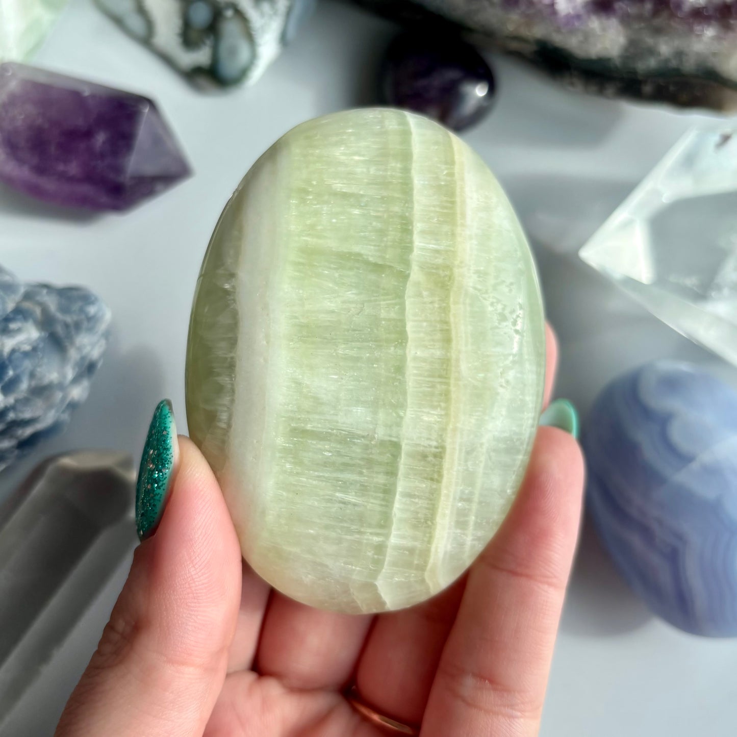 PISTACHIO CALCITE PALMSTONE