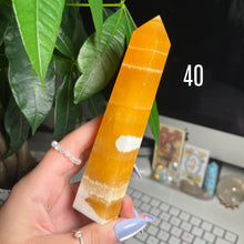 Load image into Gallery viewer, ORANGE CALCITE STATEMENT TOWERS
