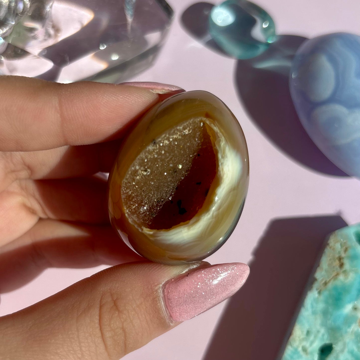 AGATE DRUZY EGGS