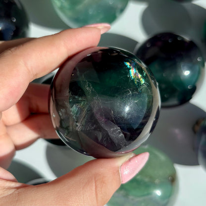 FLUORITE SPHERES